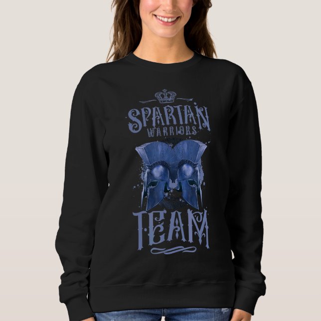 Spartan Team Helmet Sparta Workout Gym Gladiator W T Shirt (Framsida)