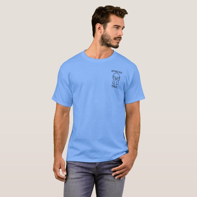 Spartan Thug - Manar Basic Mörk T-Shirt (Hel framsida)