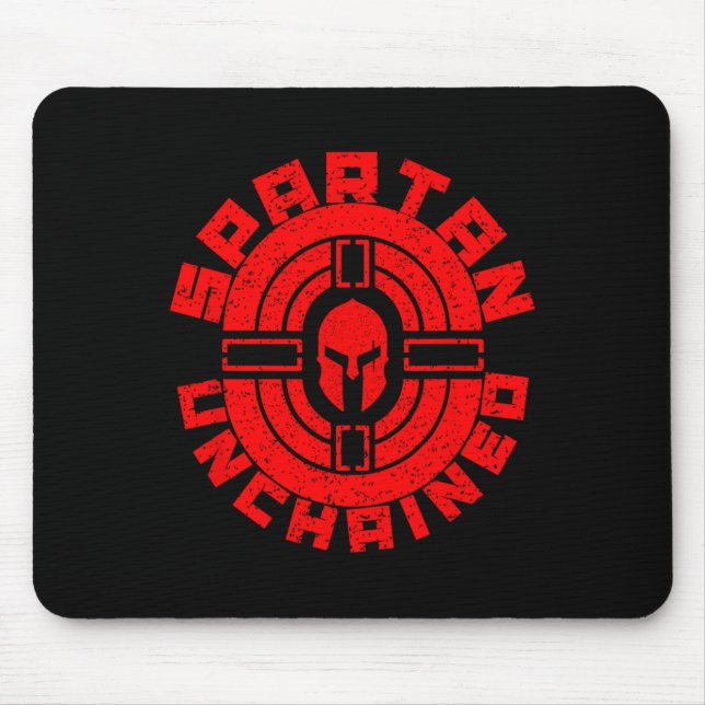 Spartan Unchached Bodybuilding Warrior Tävling Gym Musmatta (Framsidan)