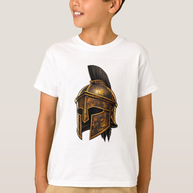 Spartan Warrior Helmet T-Shirt (Framsida)