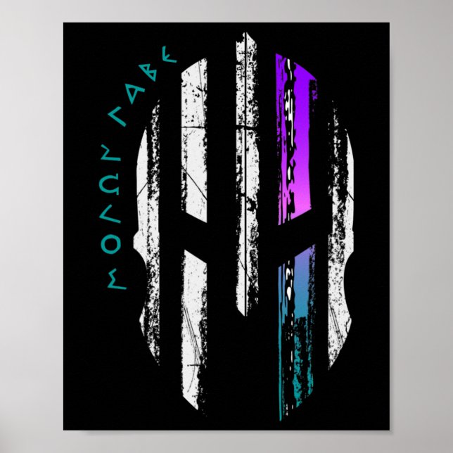 Spartan Warrior Helmet Thin Line Poster (Framsidan)