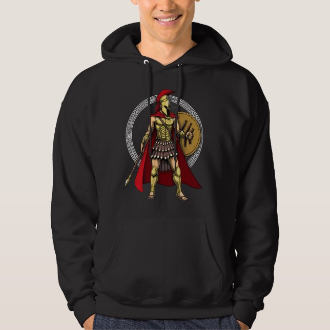 Spartan Warrior Hoodie (Framsida)