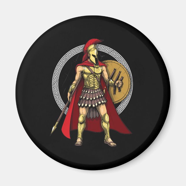 Spartan Warrior Magnet (Framsidan)