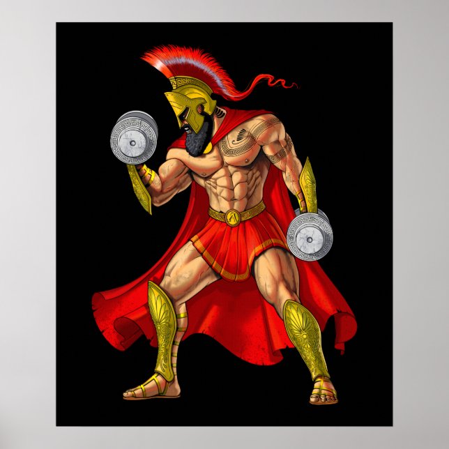 Spartan Warrior Weightlift Poster (Framsidan)