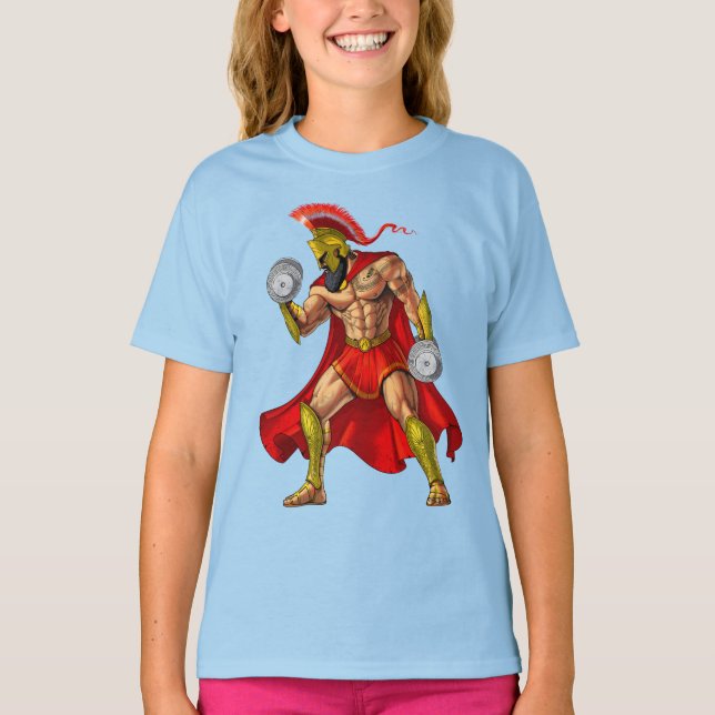 Spartan Warrior Weightlift T Shirt (Framsida)
