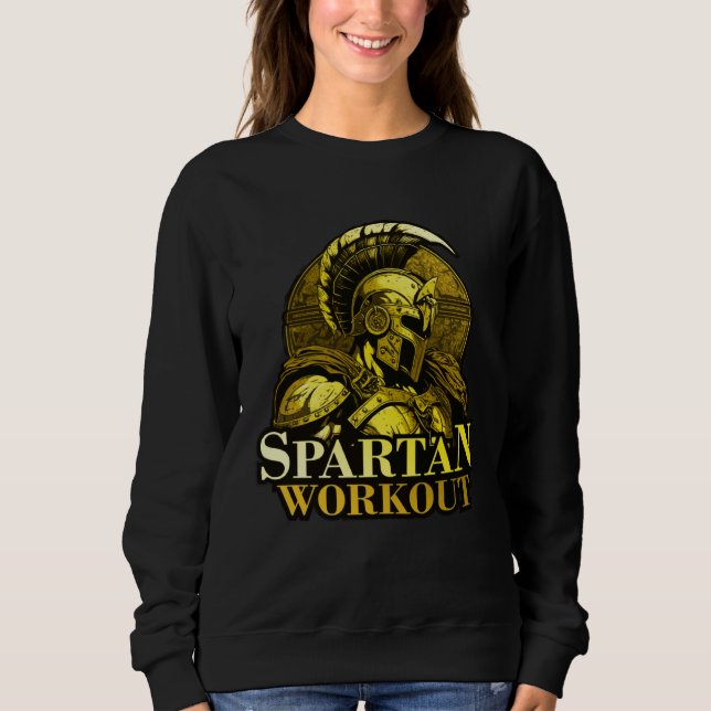 Spartan Workout Greek Gladiator Gym Sparta Mytholo T Shirt (Framsida)