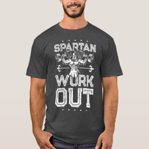 Spartan Workout Liiting Weights Fitness Gym Sparta T Shirt