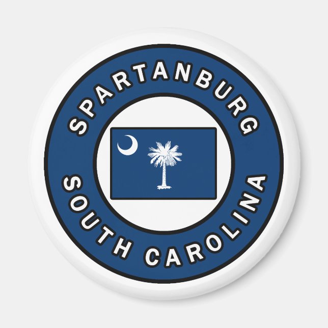 Spartanburg South Carolina Magnet (Framsidan)