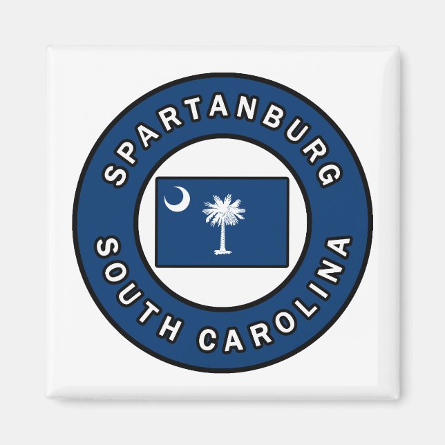 Spartanburg South Carolina Magnet (Framsidan)