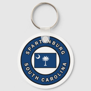 Spartanburg South Carolina Nyckelring