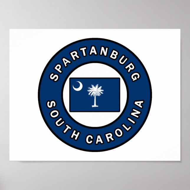 Spartanburg South Carolina Poster (Framsidan)