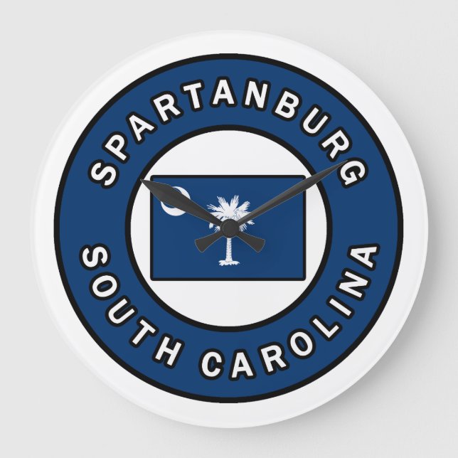 Spartanburg South Carolina Stor Klocka (Framsida)
