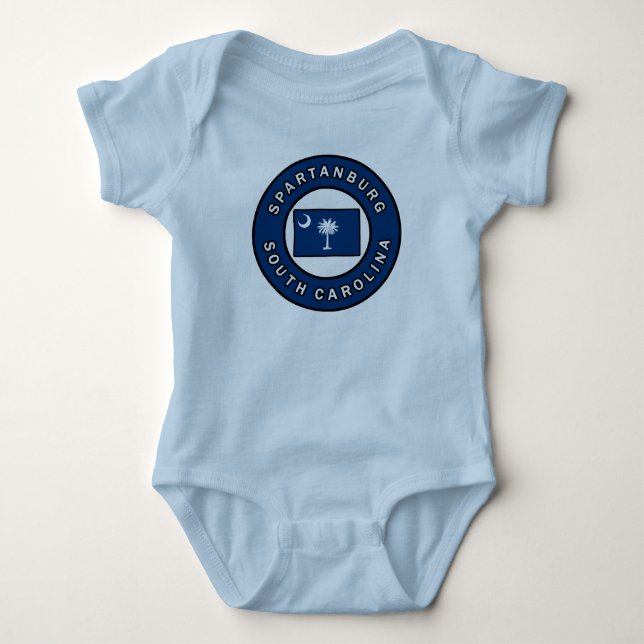 Spartanburg South Carolina T Shirt (Framsida)