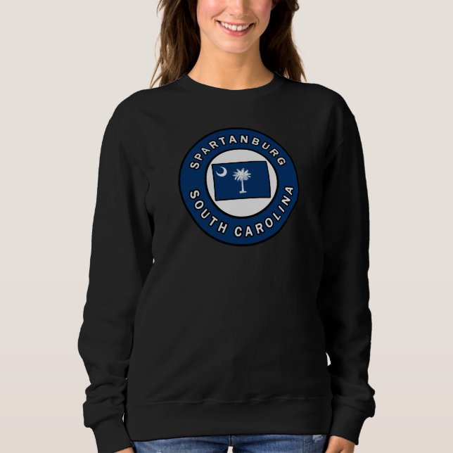 Spartanburg South Carolina T Shirt (Framsida)