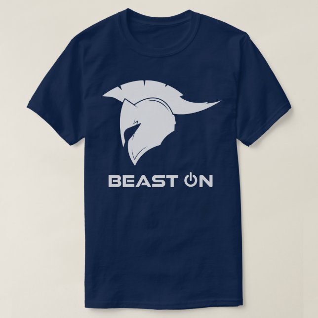 Spartaner Fitness Beast på Gym Motivation Fitness T Shirt (Design framsida)