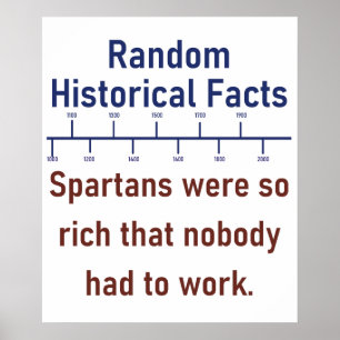 Spartanerna var så Riker - historiefakta Poster
