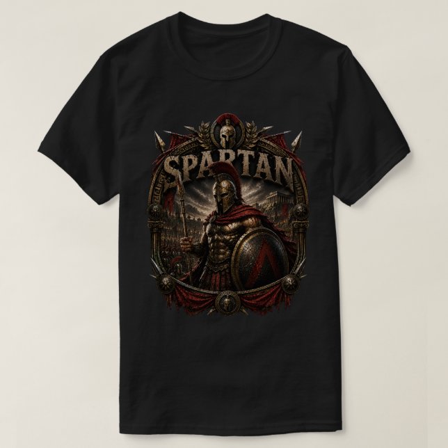 Spartansk elitkrigares t-shirt (Design framsida)