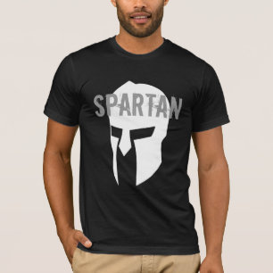 Spartansk grundläggande amerikansvartT-tröja Tee Shirt