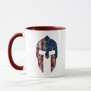Spartansk grymtningstilamerikan mugg