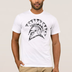Spartansk Head design T Shirt