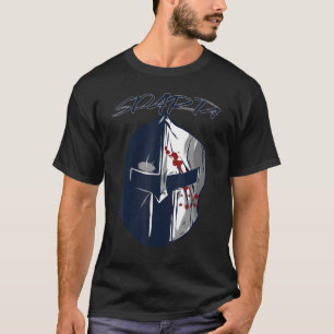 Spartansk hjälm gladiator Sparta krigare antikens T Shirt
