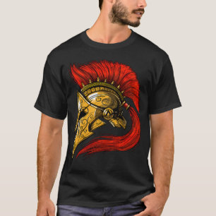 Spartansk hjälm t shirt