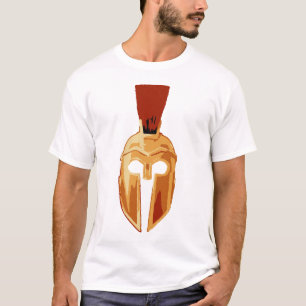 Spartansk hjälm tee shirt