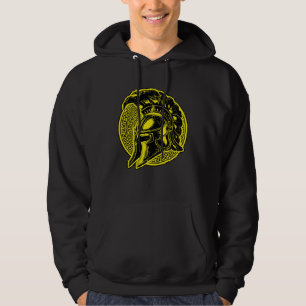 Spartansk hjälm Träningsgym Fighter Grekisk gladia Hoodie