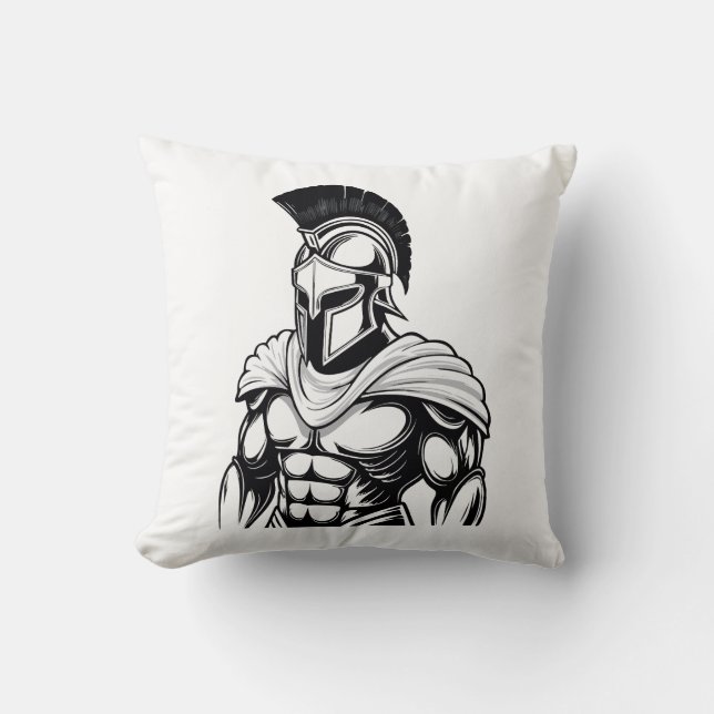 Spartansk krigare kudde (Framsida)