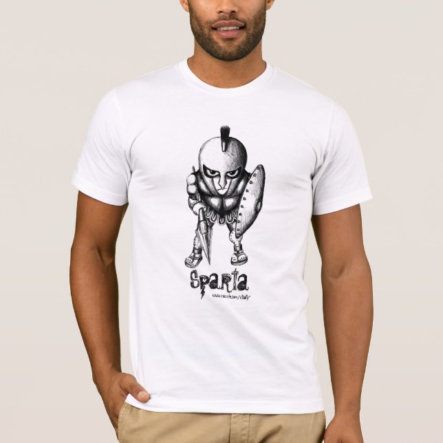 Spartansk krigarecoolat-skjorta design tröja (Framsida)