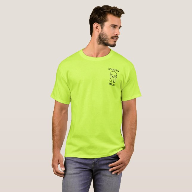 Spartansk ligist - Basic herrt-shirt T-shirt (Hel framsida)