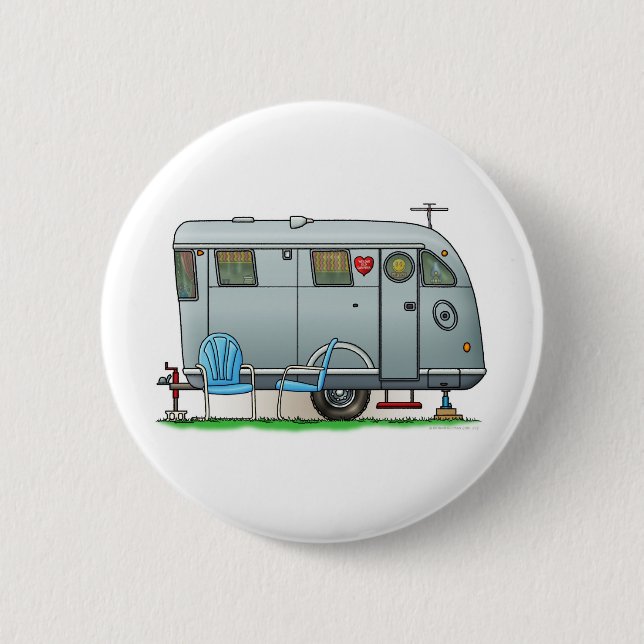 Spartanskt camparesläp RV Knapp (Framsida)