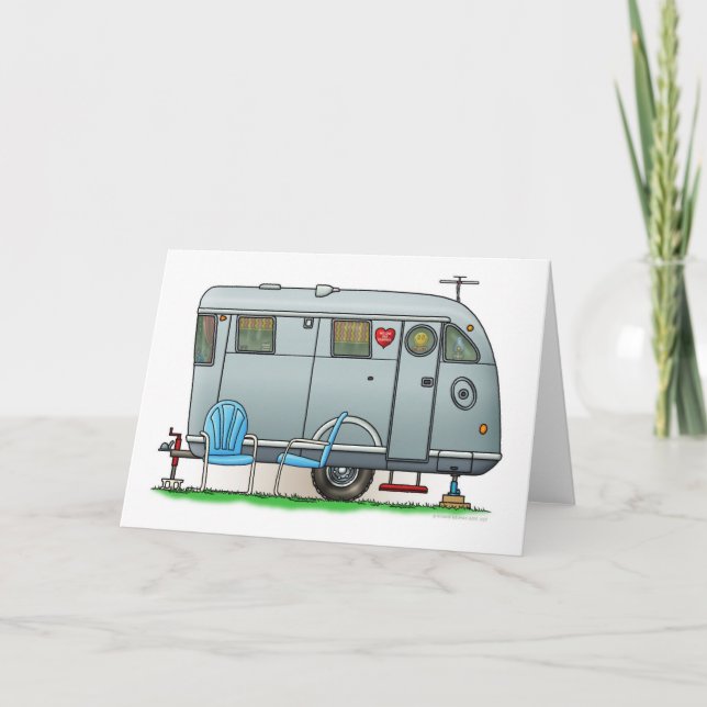 Spartanskt camparesläp RV Kort (Framsida)