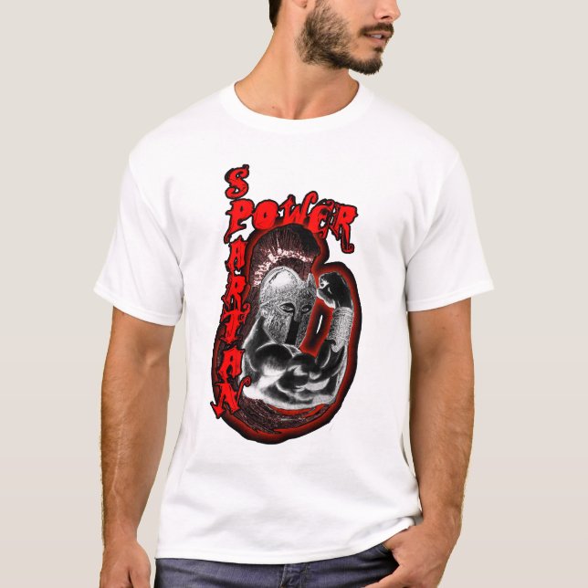 Spartanskt driva tanken t shirt (Framsida)