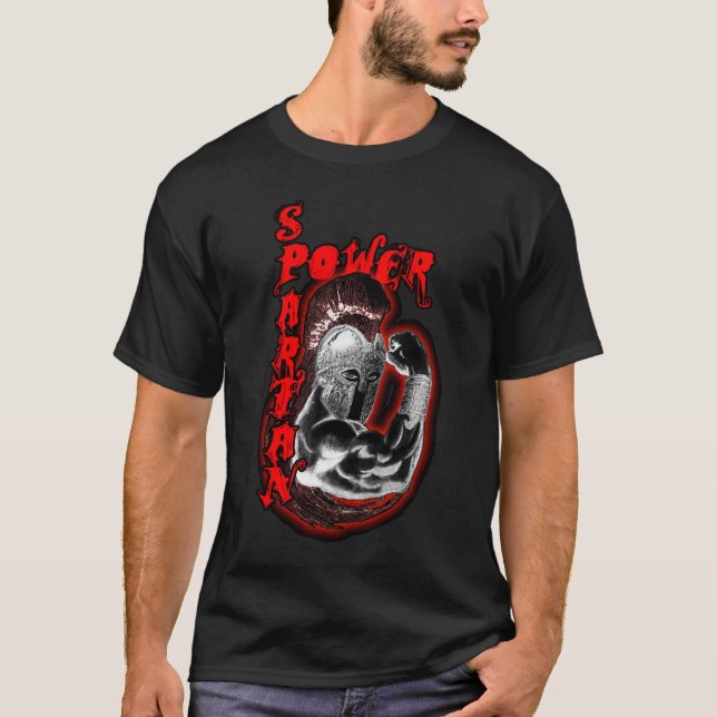 Spartanskt driva tee shirt (Framsida)