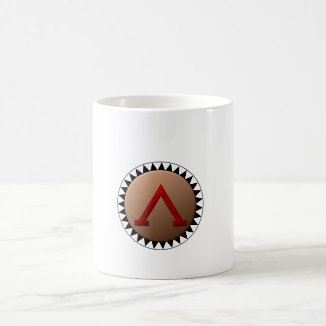 Spartanskt skydda muggen kaffemugg (Center)