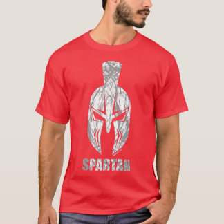 SpartanSpartan HelmetGym Motivation Fitness Say T Shirt