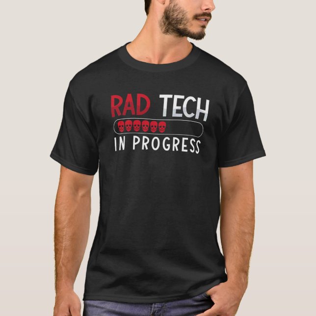 Spårteknik under utveckling Tekniker Xray Rad Tech T Shirt (Framsida)