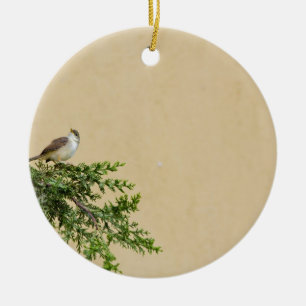 Sparv Julgransprydnad Keramik