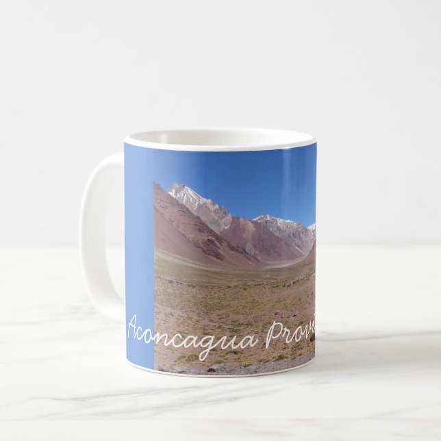 Spårväg till Aconcagua-berget, Argentina Kaffemugg (Framsida vänster)