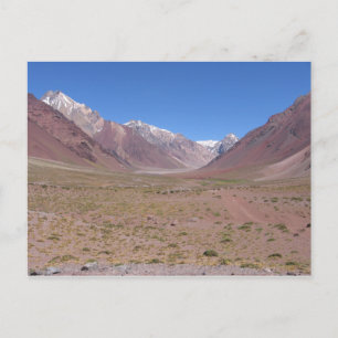 Spårväg till Aconcagua-berget, Argentina Vykort