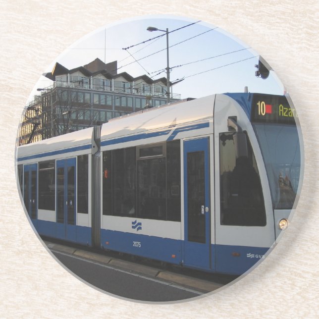 Spårvagn Amsterdam Underlägg Sandsten (Framsidan)