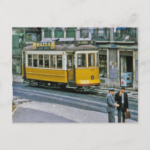 Spårvagn i Lissabon på Child of God Street, 1967 Vykort