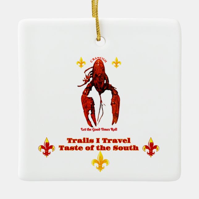 Spårvagnar I Travel Taste of the South Julgransprydnad Keramik (Framsida)