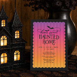 Sparvande Halloween-inflyttningsfest Inbjudningar
