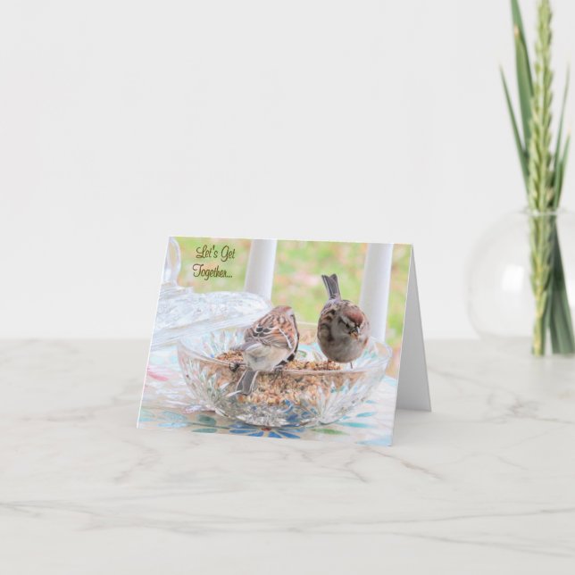 Sparvar - Låt oss ihop - Tomt kort (Framsida)