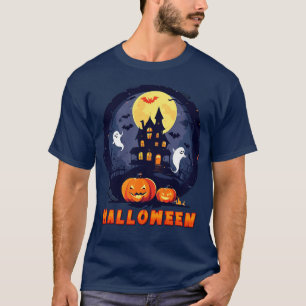 Sparvhus med pumpor, spöken och fullmåne t shirt