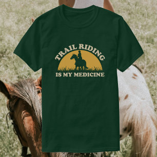 Spårvidd är mitt läkemedel Horse Riding T Shirt