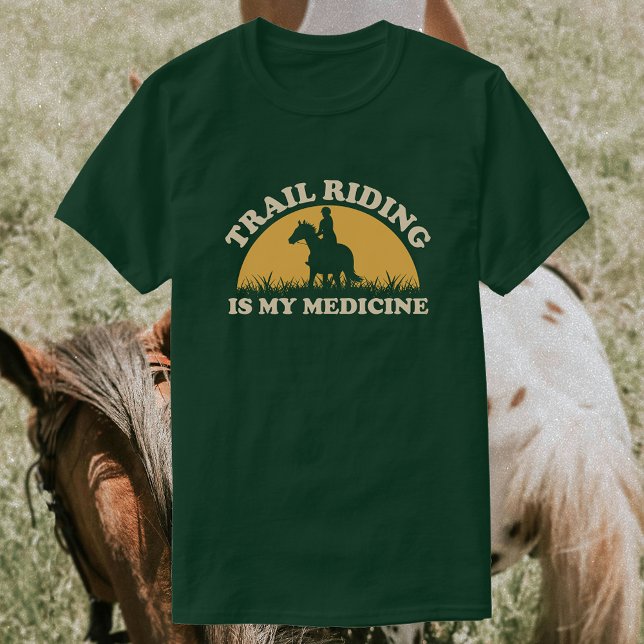 Spårvidd är mitt läkemedel | Horse Riding T Shirt (Skapare uppladdad)