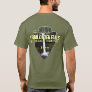 Spårvidd för tio fallskärmar (pilhuvud) t shirt
